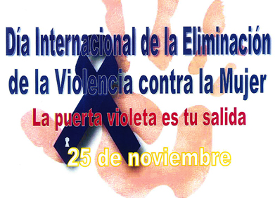 25 de Noviembre. Día Internacional de la Eliminación de la Violencia contra la Mujer