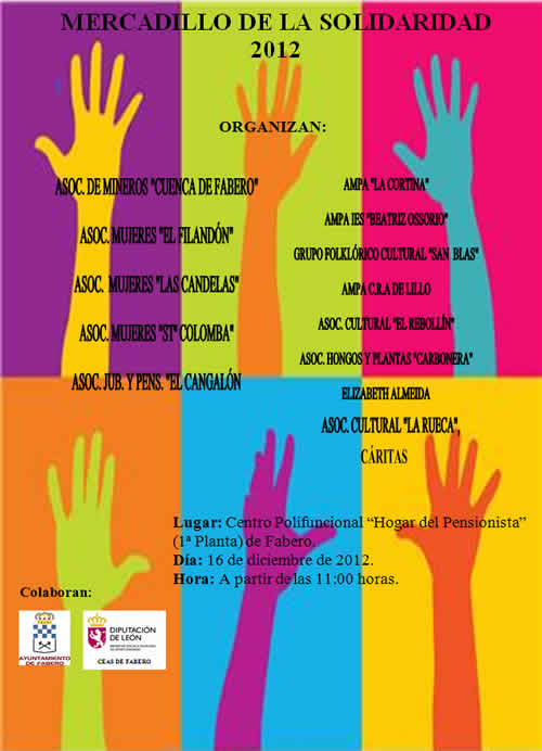 El Mercadillo de la Solidaridad se celebrará el próximo 16 de diciembre